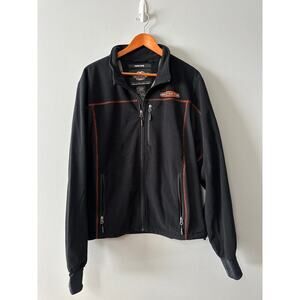 Men’s Size XL Harley Davidson Jacket Black Fleece Hand Cuffs